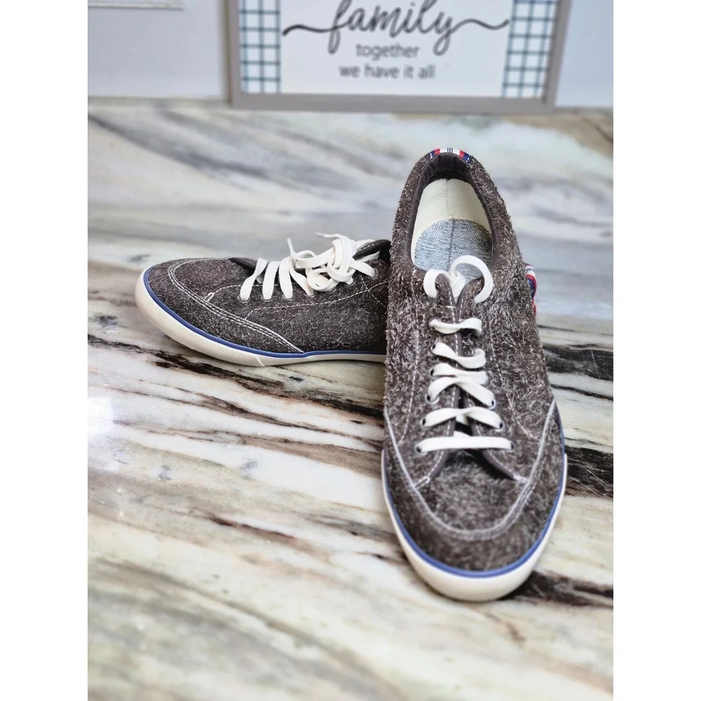 SeaVees‎ Westwood Sneaker Mens 11.5 Brown Hairy Suede Low Top Lace Up